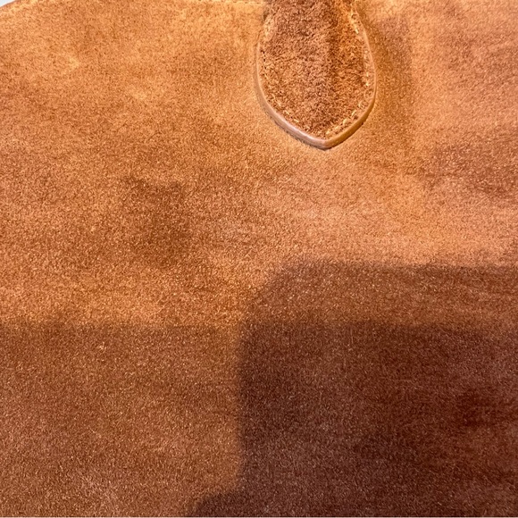 Chic Tan Suede Claudia Firenze Women's Tote Bag - Picture 13 of 16